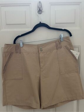 Liz Claiborne Beige Utility Bermuda Shorts